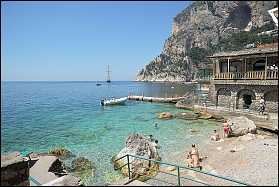 Capri - Marina Piccola, lo stabilimento La Canzone del Mare 